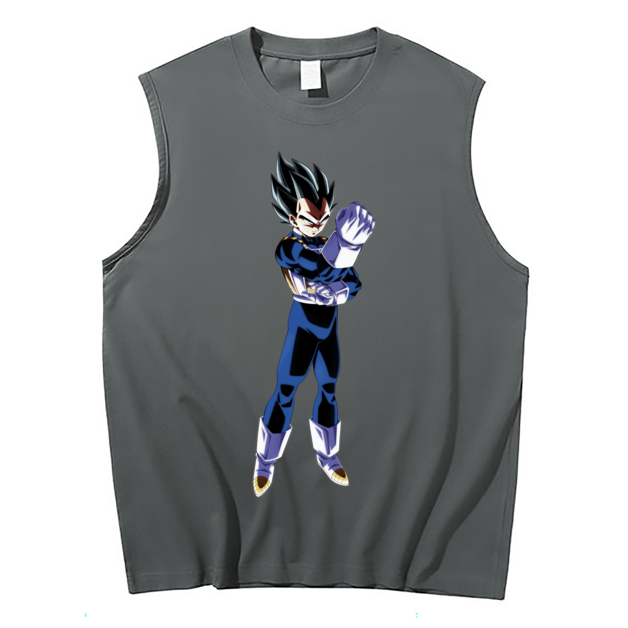 （画像用） ドラゴンボール ベジータ四世（Bejīta Yonsei）DRAGON BALL Vegeta IV コットン100％タンクトップ（フロントプリント）